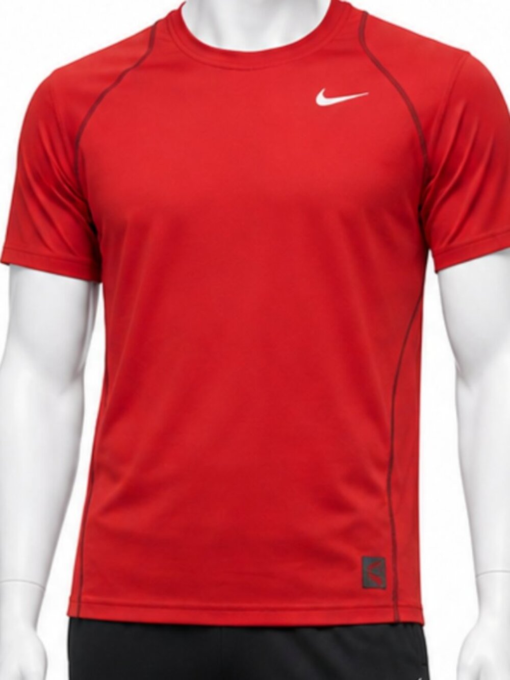 Nike Pro Dri-FIT Shirt Mens M Red Athletic Short Sleeve Performance Tee